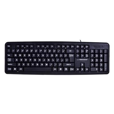 Esperanza EK129 toetsenbord USB QWERTY Brits Engels Zwart