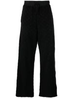 AMBUSH pantalon de jogging droit en jacquard - Noir