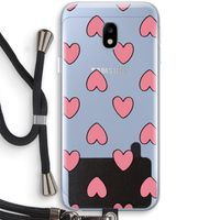 Ondersteboven verliefd: Samsung Galaxy J3 (2017) Transparant Hoesje met koord