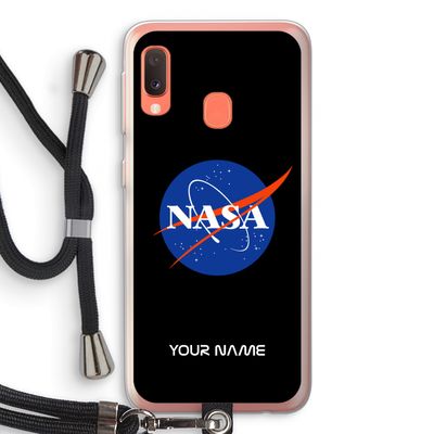 NASA: Samsung Galaxy A20e Transparant Hoesje met koord