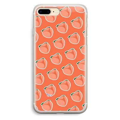 Just peachy: iPhone 7 Plus Transparant Hoesje