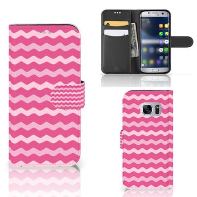 Samsung Galaxy S7 | Telefoon Hoesje | Waves Pink