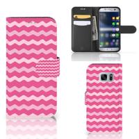 Samsung Galaxy S7 | Telefoon Hoesje | Waves Pink