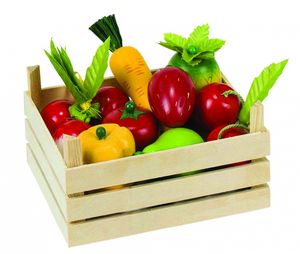 Speelgoed groente en fruitkist   -