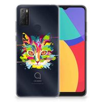 Alcatel 1S (2021) Telefoonhoesje met Naam Cat Color - thumbnail