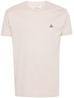 Vivienne Westwood Katoenen T-shirt met geborduurd logo - Beige - thumbnail