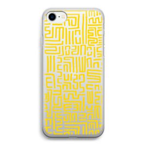 Majorelle Blue Print: iPhone SE 2020 Transparant Hoesje
