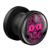 Tunnel met Magisch Doodshoofd Design Acryl Tunnels & Plugs