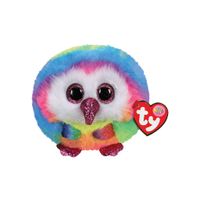 TY Puffies Knuffel Uil Owen 8 cm - thumbnail