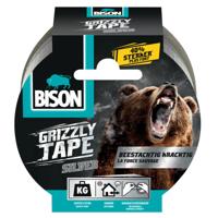 Bison grizzly tape zilver rol 10mx5cm