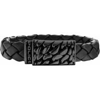 Police PJ25729BLB.01-L Leer 21 cm Heren armband
