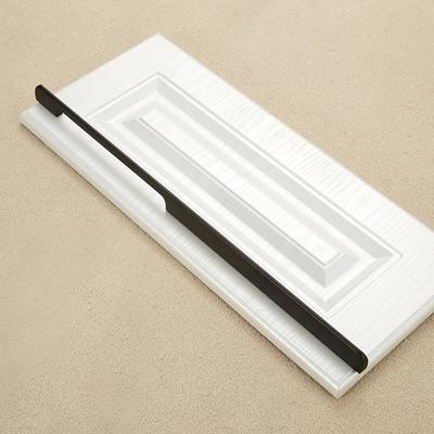 2049-800 lade kast deur aluminiumlegering handvat rechte deur handvat (zwart)