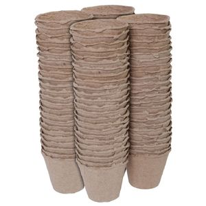 96x stuks stekpotje / kweekpot 8 cm - turfpotjes