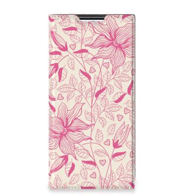 Samsung Galaxy S22 Ultra Smart Cover Pink Flowers Samsung Galaxy S22 Ultra Smart Cover Pink Flowers