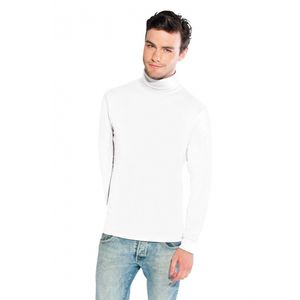 Luxe col t-shirt wit voor heren XL  -