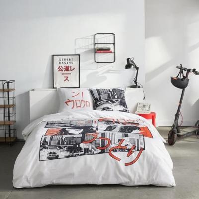 Beddengoedset - TODAY - JAVA - 2 personen - 240x220 cm - Katoen - Manga print - Wit