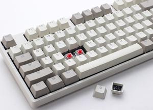 Ducky Origin Vintage toetsenbord Universeel USB QWERTY Engels Grijs