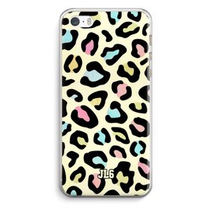 Leopard pattern: iPhone 5 / 5S / SE Transparant Hoesje