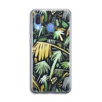 Tropical Palms Dark: Samsung Galaxy A40 Transparant Hoesje