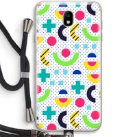 8-bit N°1: Samsung Galaxy J7 (2017) Transparant Hoesje met koord