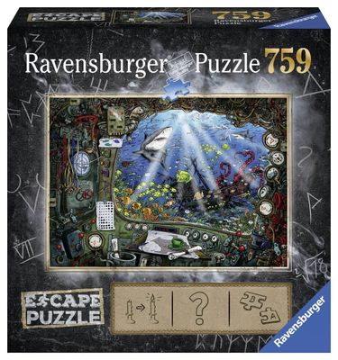Ravensburger puzzel 759 stukjes escape 4 de onderzeeër