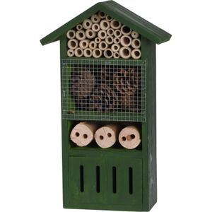 Insectenhotel groen huisje 33 cm