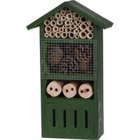 Insectenhotel groen huisje 33 cm - thumbnail