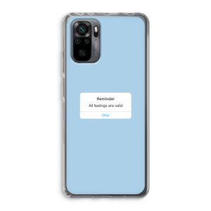 Reminder: Xiaomi Redmi Note 10 Pro Transparant Hoesje
