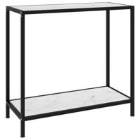 Wandtafel 80x35x75 cm gehard glas wit