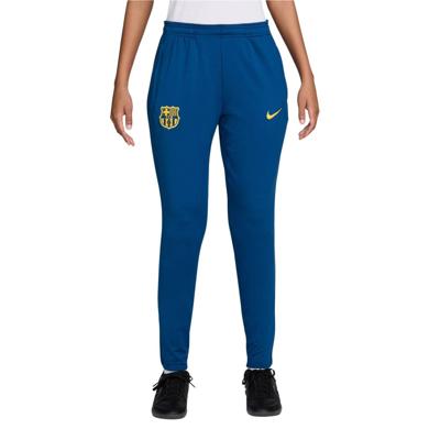 Nike FC Barcelona Strike Trainingsbroek 2025-2026 Dames Donkerblauw Felgeel