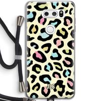 Leopard pattern: LG V30 Transparant Hoesje met koord