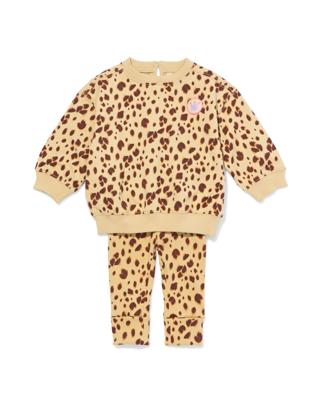 HEMA Baby kledingset luipaard bruin (bruin)
