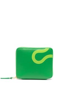 Comme Des Garçons Wallet portefeuille à imprimé géométrique - Vert