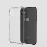 Schokbestendige transparante TPU softcase voor iPhone XS/X (transparant)