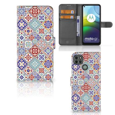 Motorola Moto G9 Power | Bookcase | Tiles Color