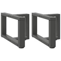Salontafelpoten 2 st T-vormig 50x25x(30-31) cm staal antraciet Salontafelpoten 2 st T-vormig 50x25x(30-31) cm staal antraciet