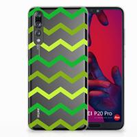 Huawei P20 Pro | TPU bumper | Zigzag Groen
