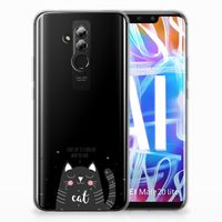 Huawei Mate 20 Lite Telefoonhoesje met Naam Cat Good Day - thumbnail