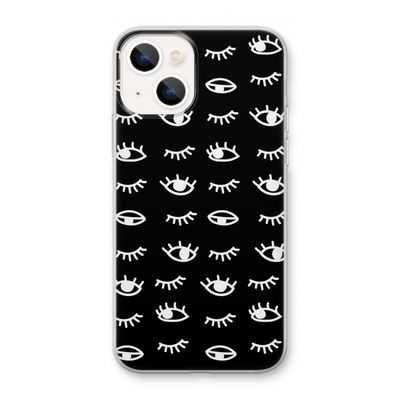 Eye pattern #3: iPhone 13 mini Transparant Hoesje