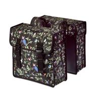 Basil wanderlust dubbele zwarte fietstas - waterafstotend, 35l, universal bridge-systeem