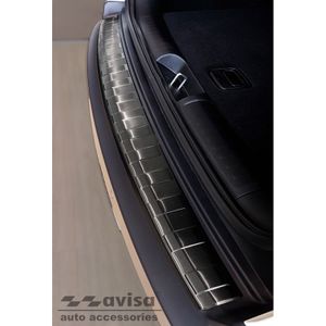 Zwart RVS Bumper beschermer passend voor Jeep Cherokee V FL 2018- 'Ribs' AV245238