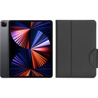 Apple iPad Pro (2021) 12.9 inch 2TB Wifi Space Gray + Targus VersaVu Book Case Zwart - thumbnail