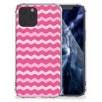 iPhone 12 Pro Max Doorzichtige Silicone Hoesje Waves Pink iPhone 12 Pro Max Doorzichtige Silicone Hoesje Waves Pink
