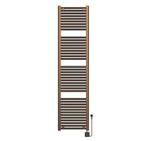 Elektrische Radiator BWS Lara 181.7x45 Cm Smart Wifi Geborsteld Brons Koper PVD