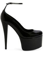 Giuseppe Zanotti escarpins en cuir verni 150 mm - Noir