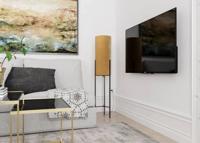 Retourtje: Vloerlamp &apos;Honey&apos; goud By Rydens staande lamp 2x E27 fitting 125cm