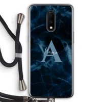 Midnight Marble: OnePlus 7 Transparant Hoesje met koord