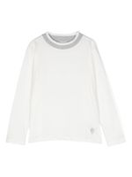 Eleventy Kids t-shirt en coton à logo brodé - Blanc