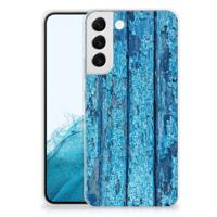 Samsung Galaxy S22 Plus | Bumper Hoesje | Wood Blue