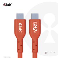 CLUB3D USB2 Type-C Bi-Directional USB-IF Certified Cable Data 480Mb, PD 240W(48V/5A) EPR M/M 3m / 9.84 ft - thumbnail